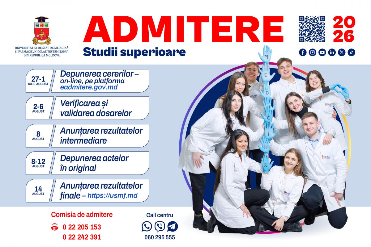 Calendarul Admiterii 2026